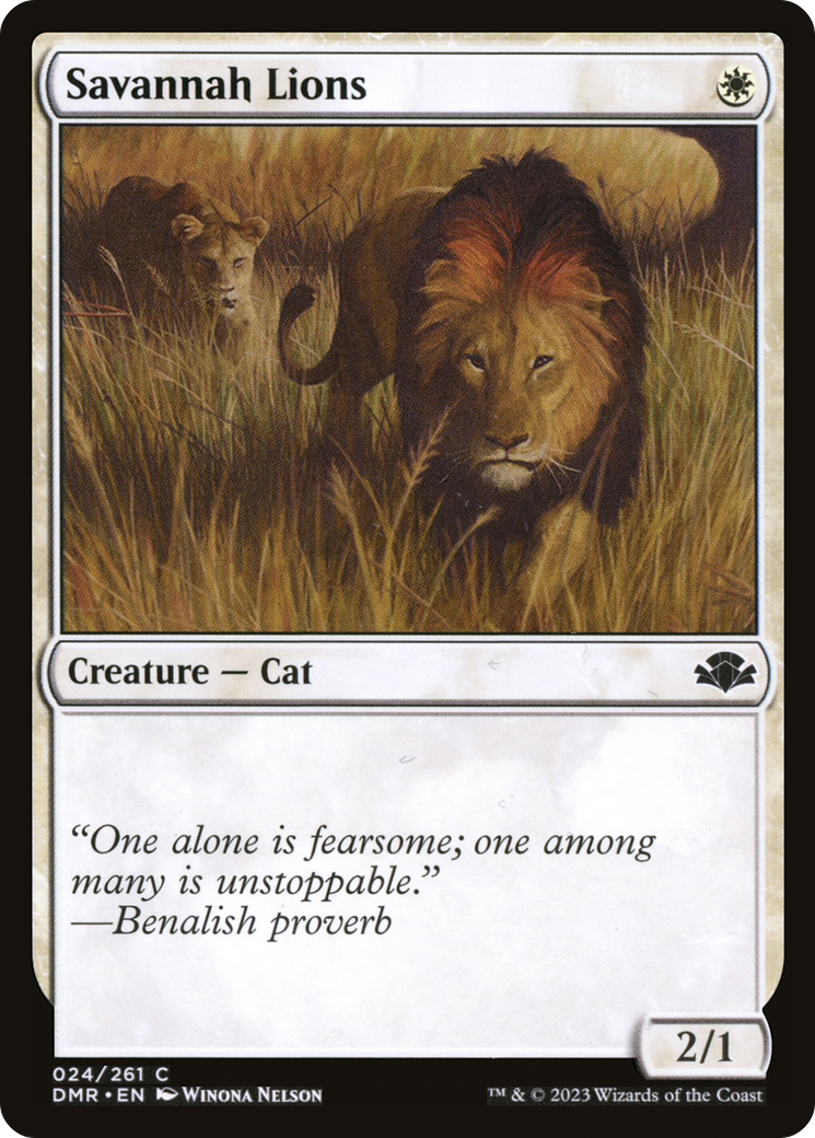 Savannah Lions [Dominaria Remastered] | Grognard Games