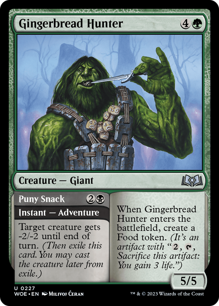 Gingerbread Hunter // Puny Snack [Wilds of Eldraine] | Grognard Games