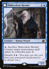Malevolent Hermit // Benevolent Geist [Innistrad: Midnight Hunt] | Grognard Games