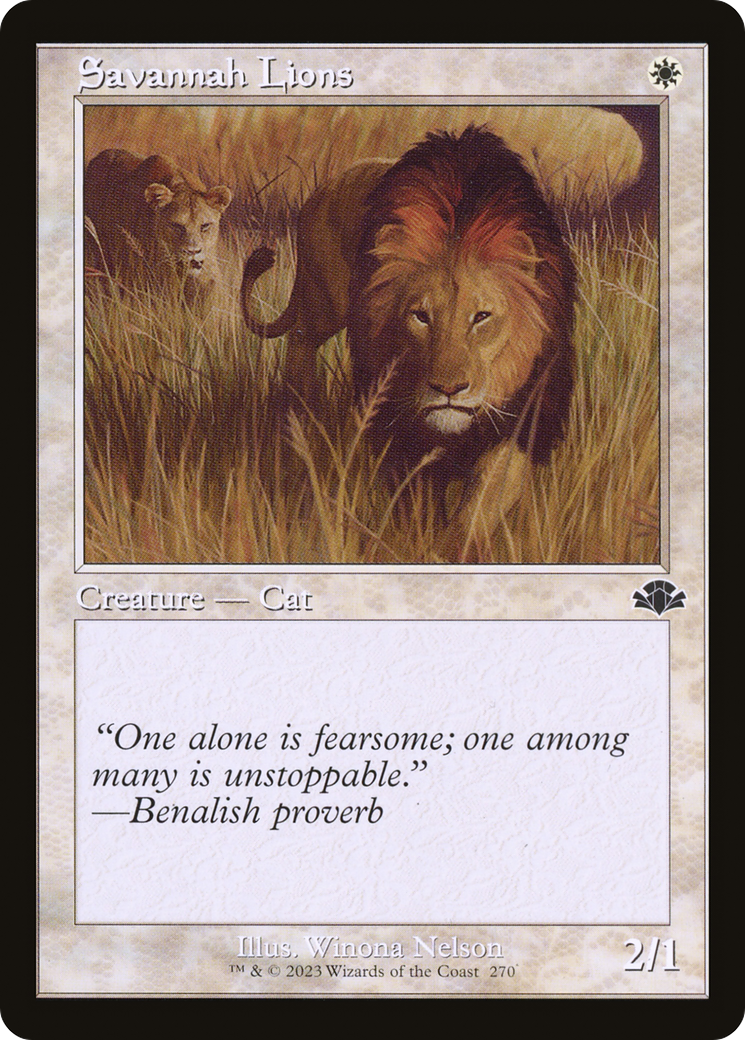 Savannah Lions (Retro) [Dominaria Remastered] | Grognard Games