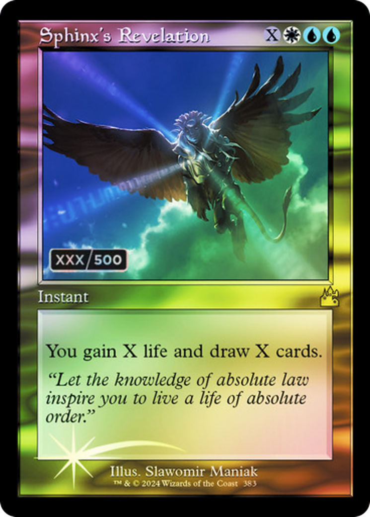 Sphinx's Revelation (Retro) (Serialized) [Ravnica Remastered] | Grognard Games