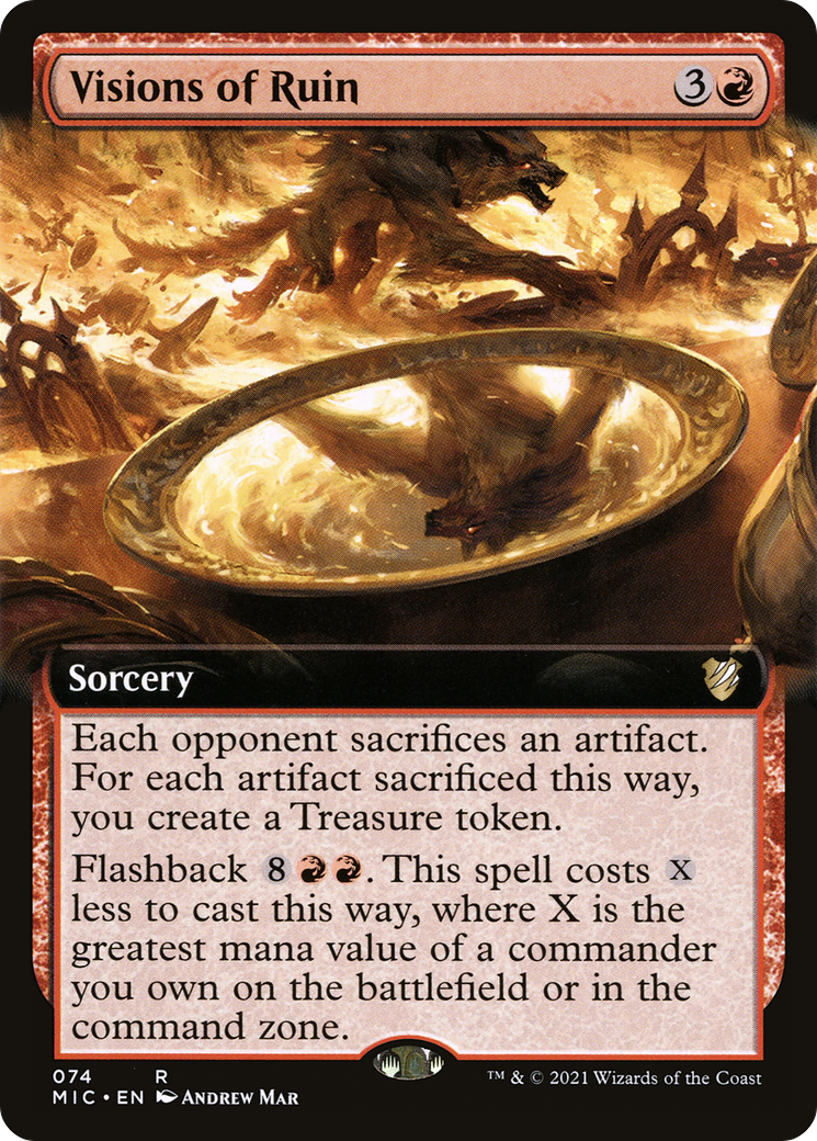 Visions of Ruin (Extended) [Innistrad: Midnight Hunt Commander] | Grognard Games