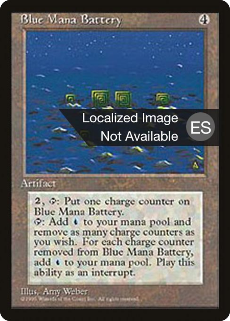 Blue Mana Battery [Fourth Edition (Foreign Black Border)] | Grognard Games
