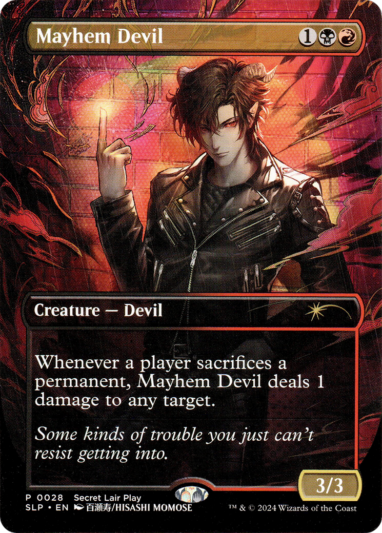 Mayhem Devil (SLP-028) - Secret Lair Showdown (Borderless) | Grognard Games