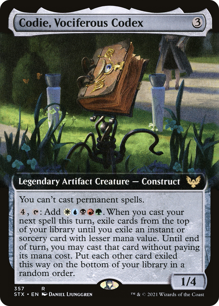 Codie, Vociferous Codex (Extended) [Strixhaven: School of Mages] | Grognard Games