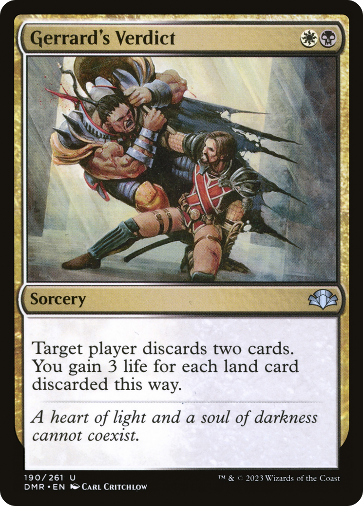 Gerrard's Verdict [Dominaria Remastered] | Grognard Games