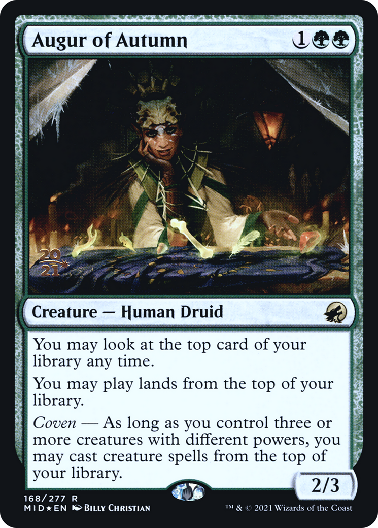 Augur of Autumn [Innistrad: Midnight Hunt Prerelease Promos] | Grognard Games