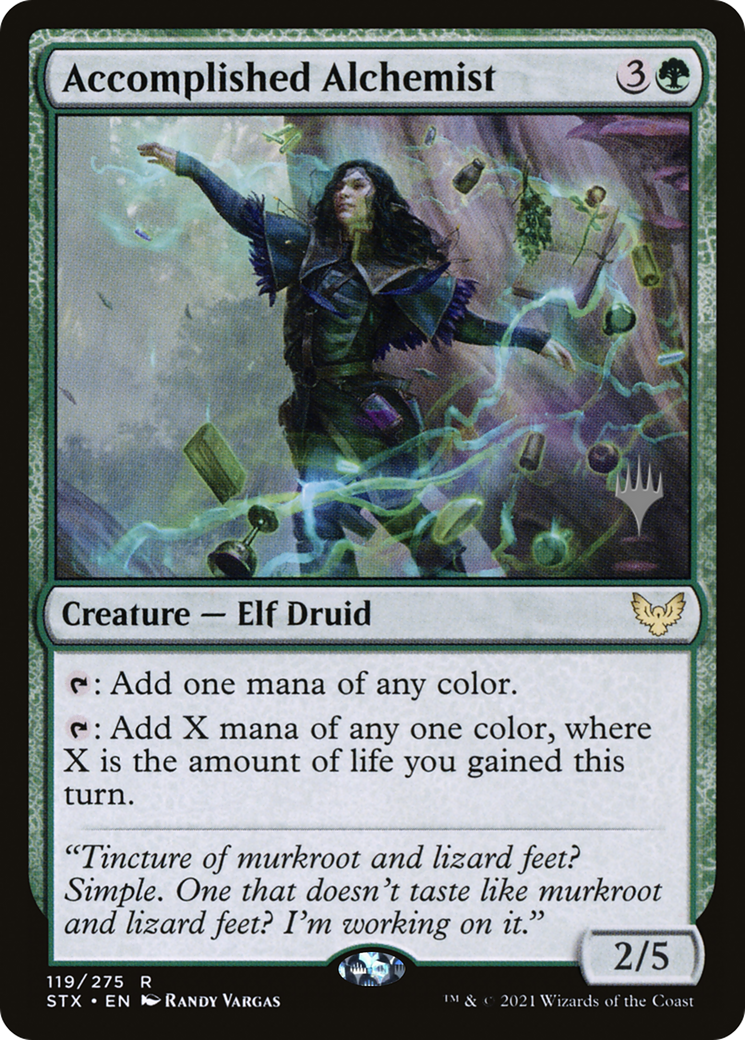 Accomplished Alchemist (Promo Pack) [Strixhaven: School of Mages Promos] | Grognard Games