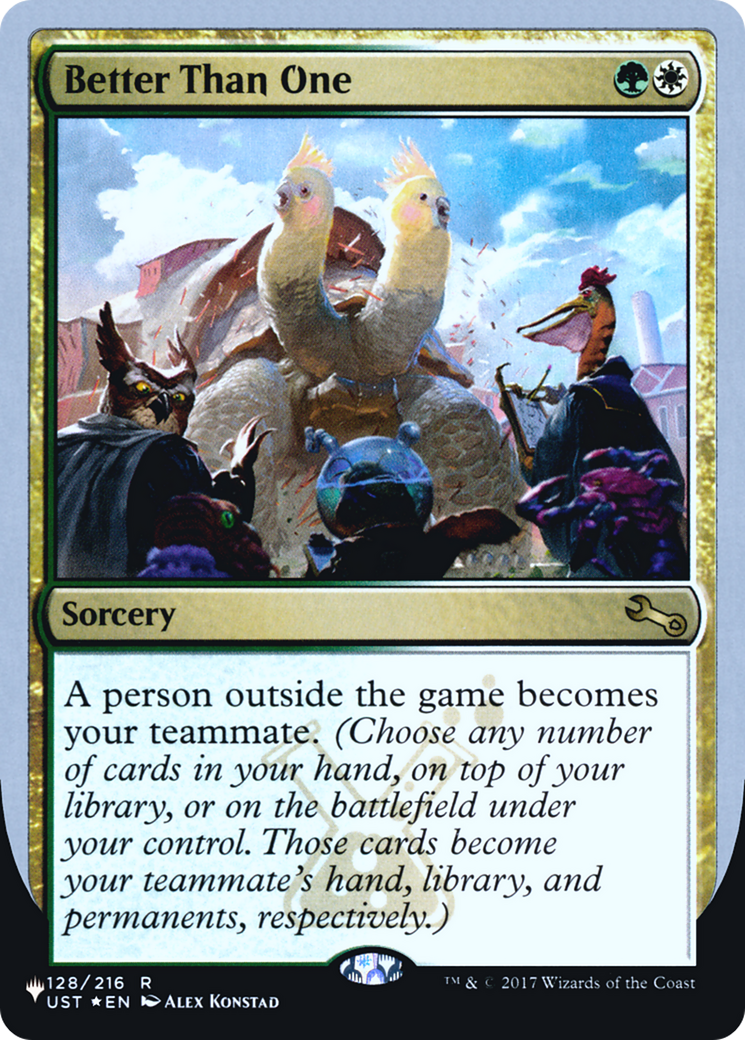Better Than One (Unfinity Foil Edition) [The List] | Grognard Games