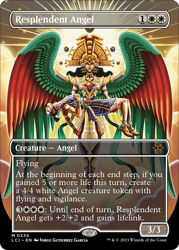 Resplendent Angel (Borderless) [The Lost Caverns of Ixalan] | Grognard Games