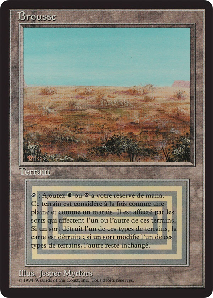 Scrubland [Foreign Black Border] | Grognard Games