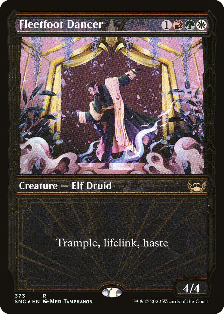 Fleetfoot Dancer (Showcase Golden Age Gilded Foil) [Streets of New Capenna] | Grognard Games