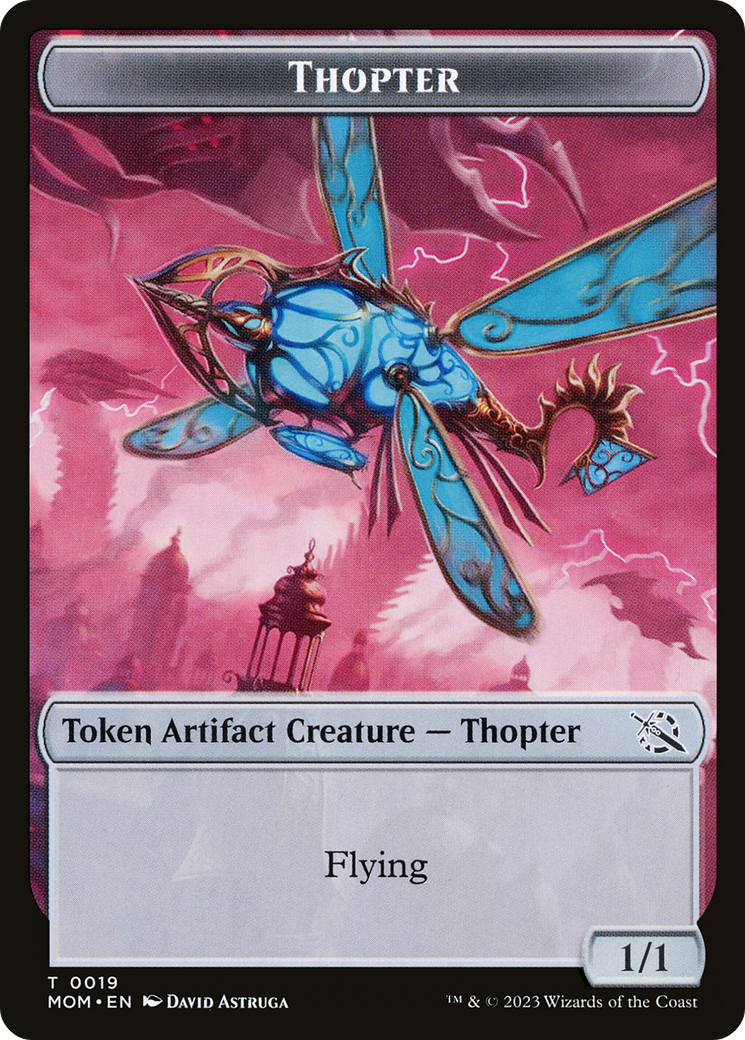 Thopter // Spirit (14) Double-Sided Token [March of the Machine Tokens] | Grognard Games