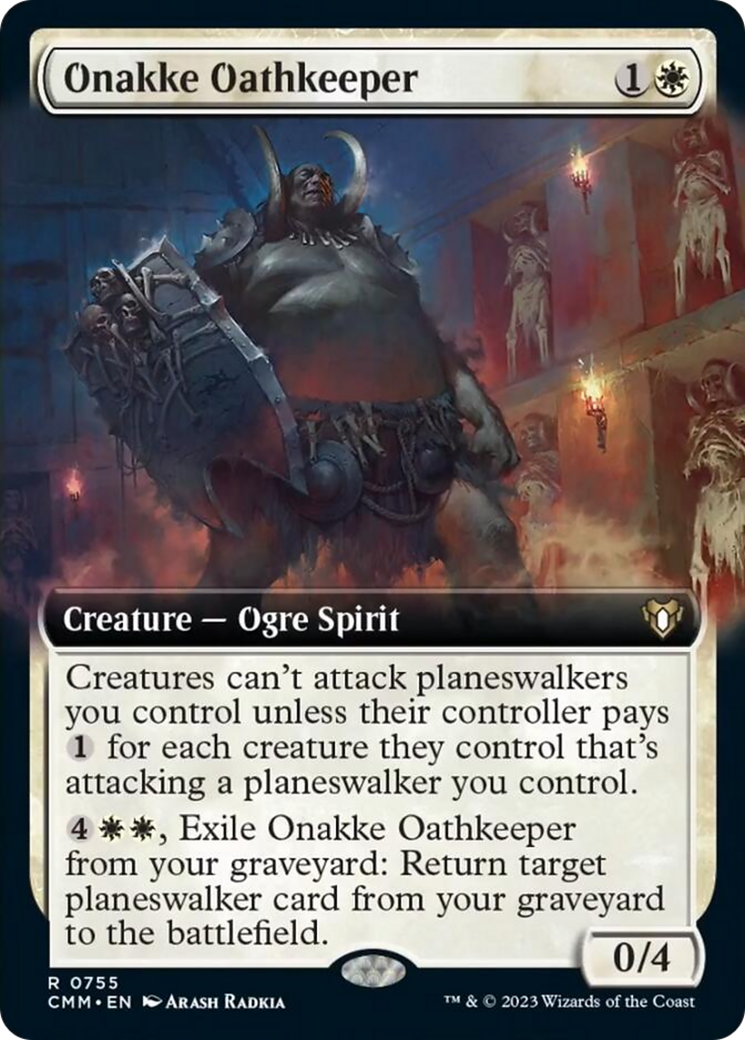 Onakke Oathkeeper (Extended Art) [Commander Masters] | Grognard Games