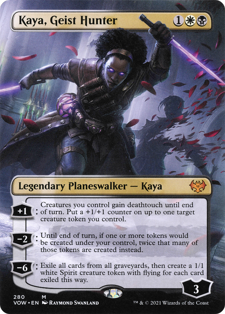 Kaya, Geist Hunter (Borderless) [Innistrad: Crimson Vow] | Grognard Games