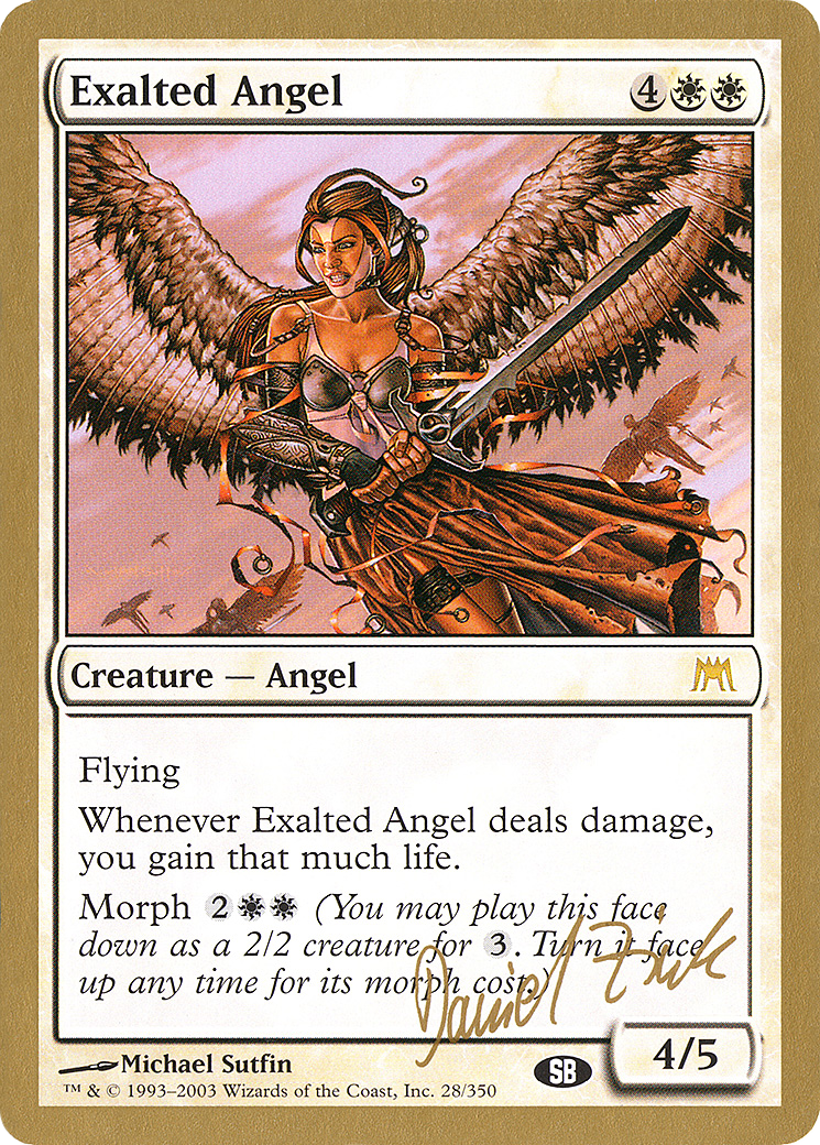 Exalted Angel (Daniel Zink) (SB) [World Championship Decks 2003] | Grognard Games