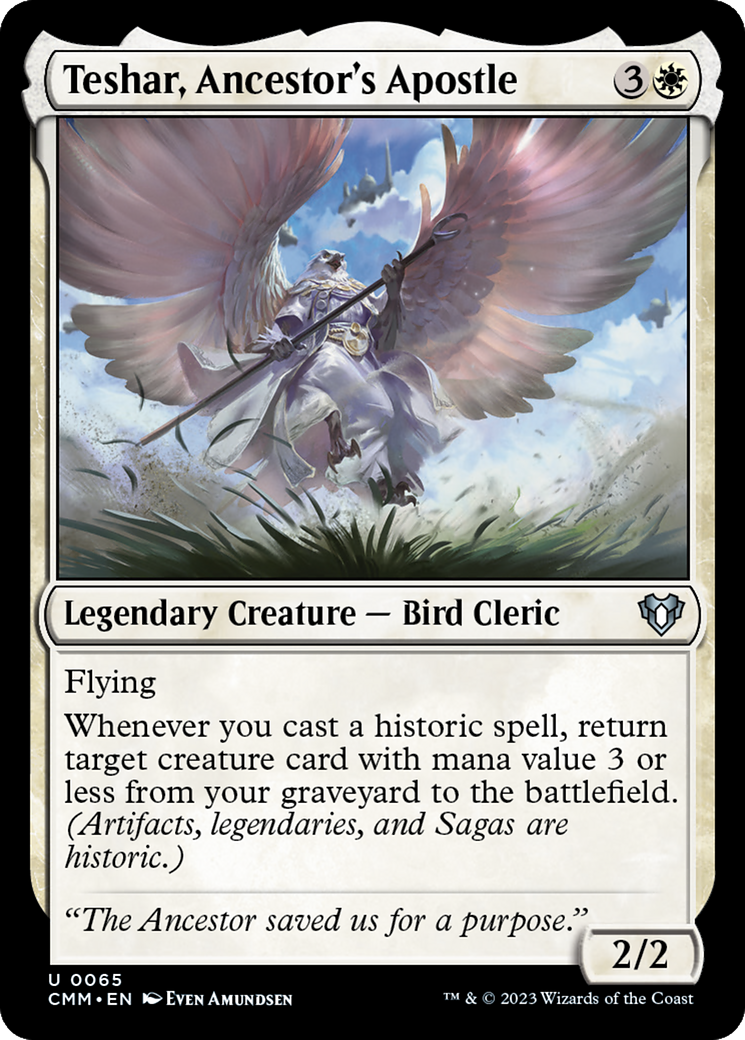 Teshar, Ancestor's Apostle [Commander Masters] | Grognard Games