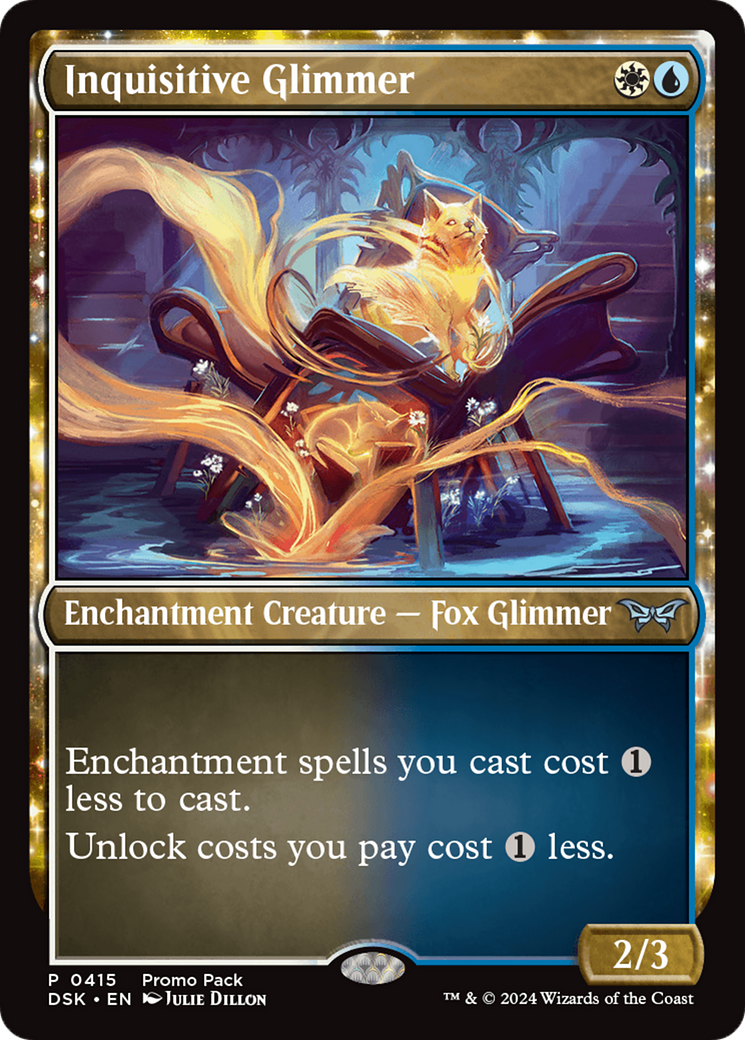Inquisitive Glimmer (Promo Pack) [Duskmourn: House of Horror Promos] | Grognard Games