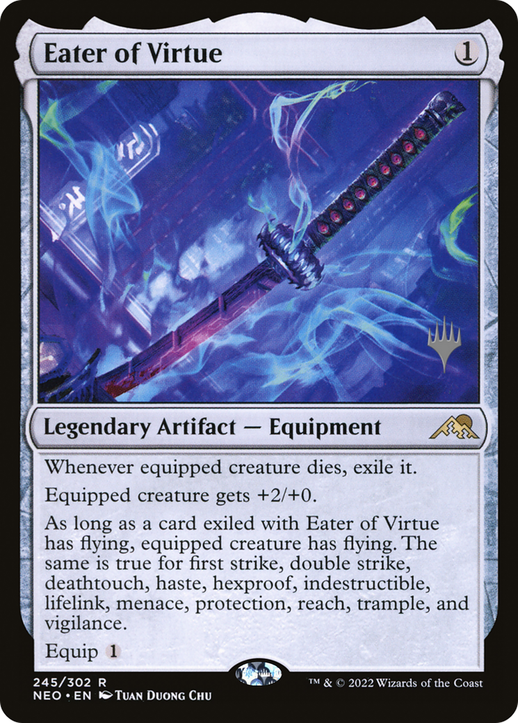Eater of Virtue (Promo Pack) [Kamigawa: Neon Dynasty Promos] | Grognard Games