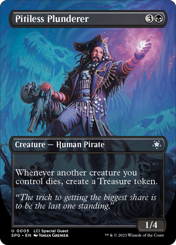 Pitiless Plunderer (Borderless) [The Lost Caverns of Ixalan Special Guests] | Grognard Games