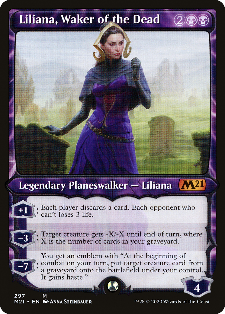 Liliana, Waker of the Dead (Showcase) [Core Set 2021] | Grognard Games