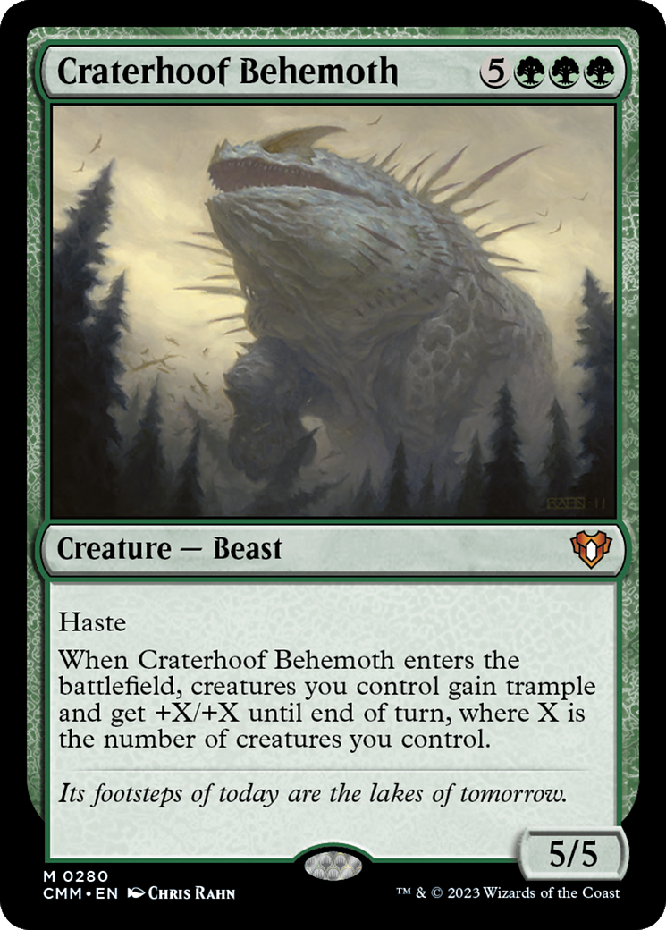 Craterhoof Behemoth [Commander Masters] | Grognard Games