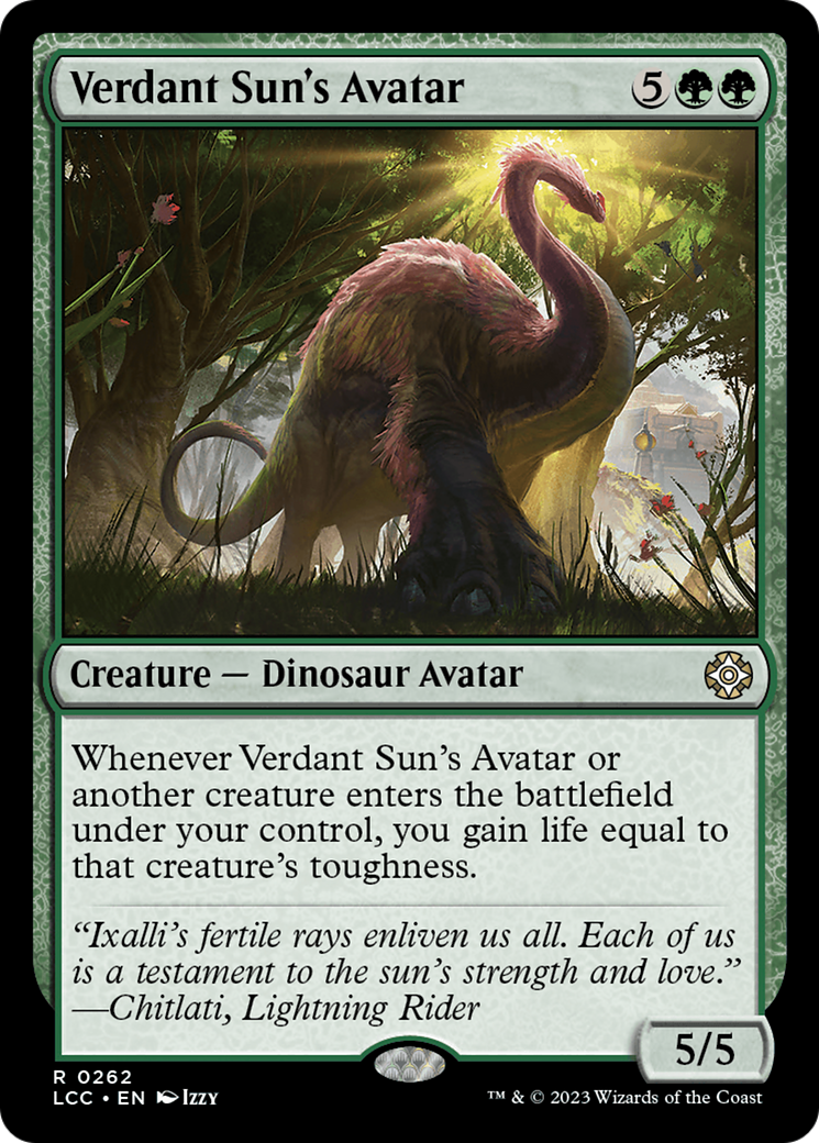 Verdant Sun's Avatar [The Lost Caverns of Ixalan Commander] | Grognard Games