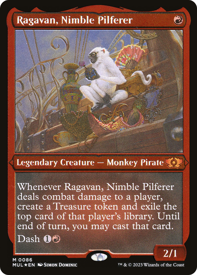 Ragavan, Nimble Pilferer (Foil Etched) (MUL-086) - Multiverse Legends Foil | Grognard Games