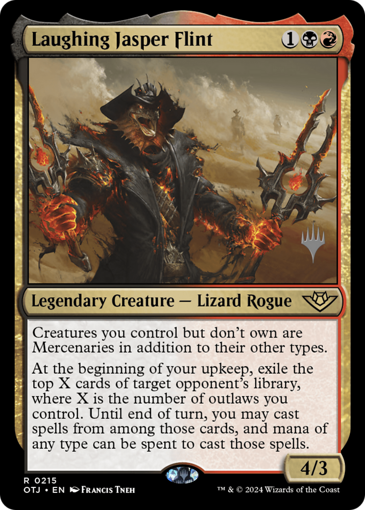 Laughing Jasper Flint (Promo Pack) [Outlaws of Thunder Junction Promos] | Grognard Games
