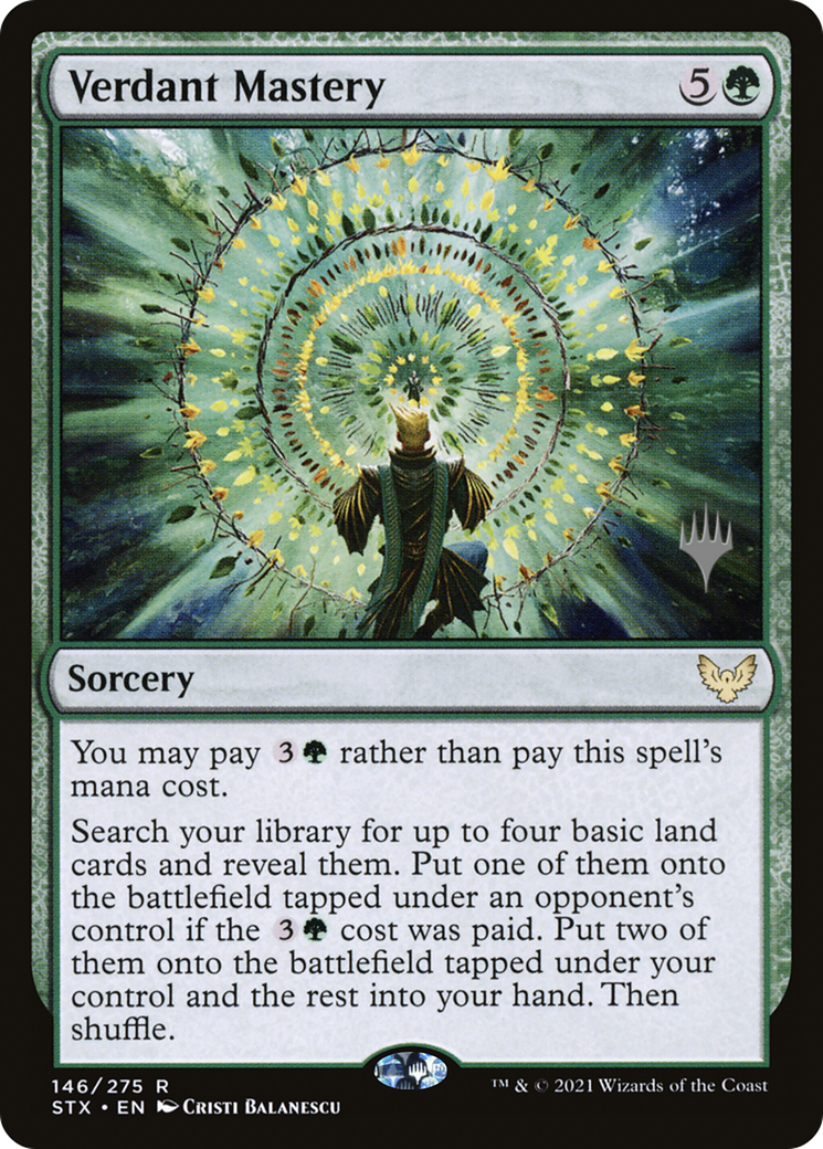 Verdant Mastery (Promo Pack) [Strixhaven: School of Mages Promos] | Grognard Games