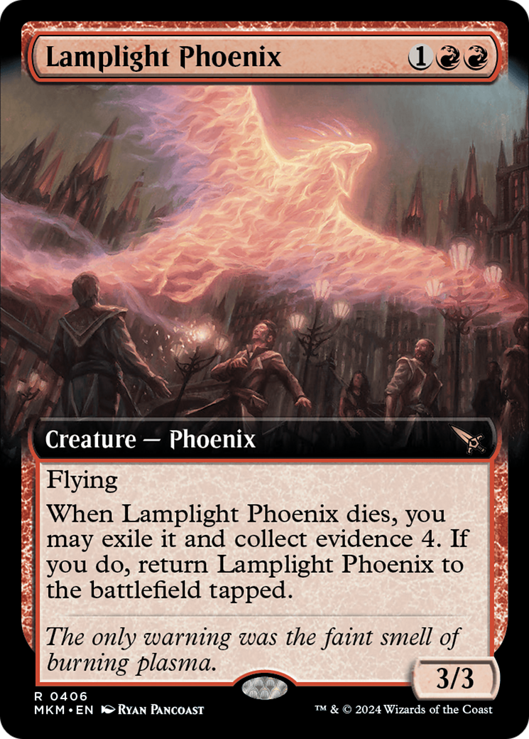 Lamplight Phoenix (Extended Art) [Murders at Karlov Manor] | Grognard Games