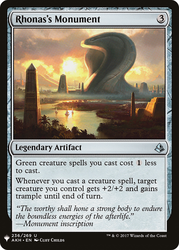 Rhonas's Monument [Mystery Booster] | Grognard Games