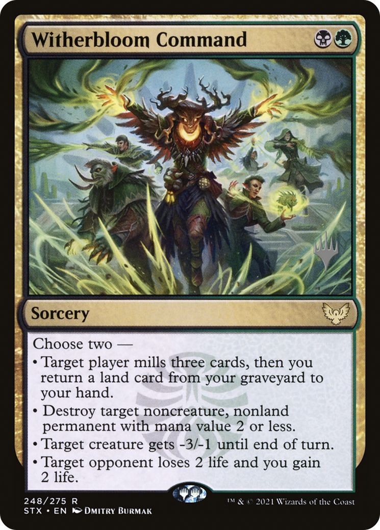 Witherbloom Command (Promo Pack) [Strixhaven: School of Mages Promos] | Grognard Games