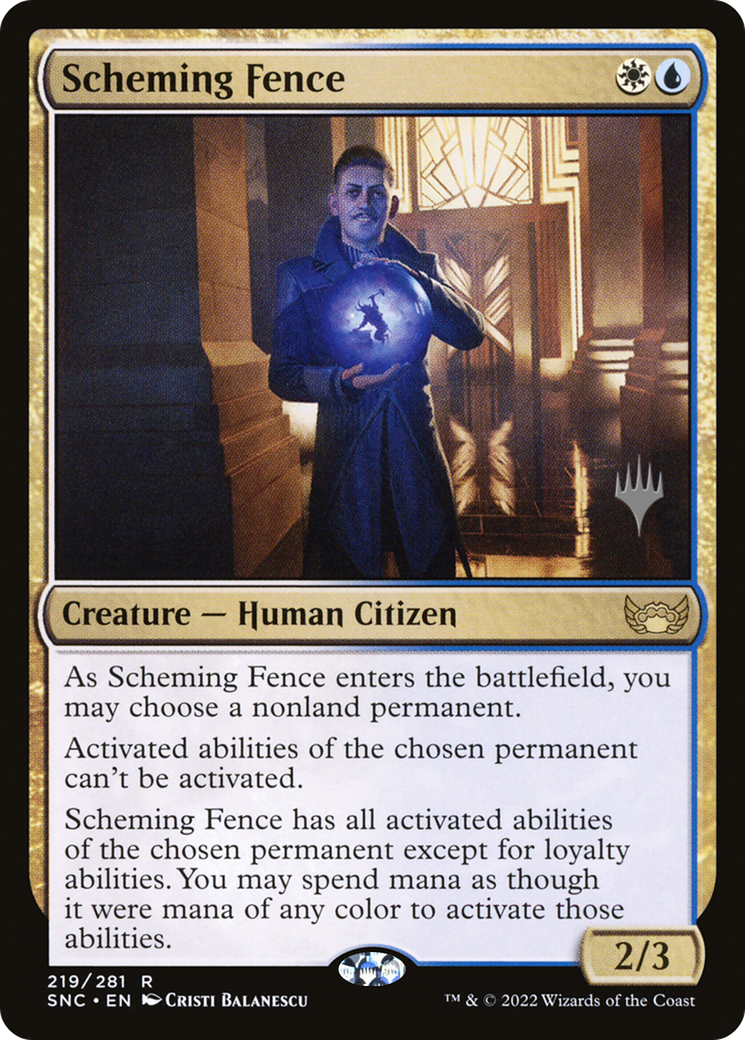 Scheming Fence (Promo Pack) [Streets of New Capenna Promos] | Grognard Games