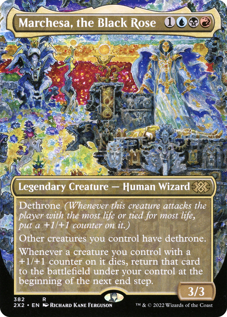 Marchesa, the Black Rose (Borderless Alternate Art) [Double Masters 2022] | Grognard Games