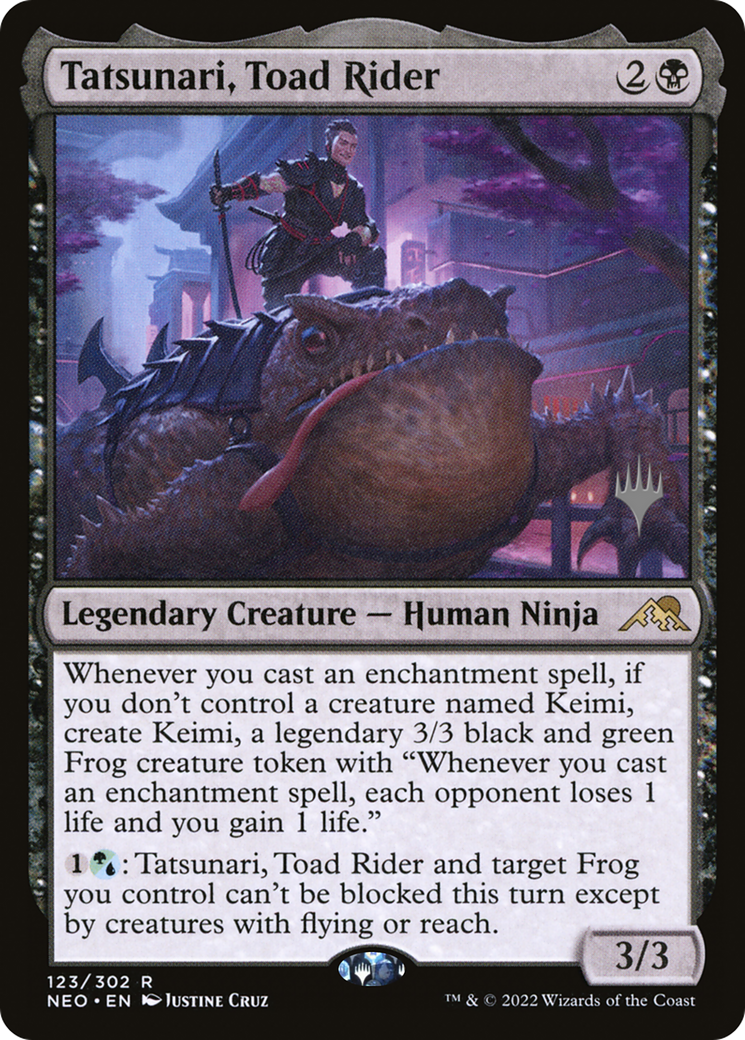 Tatsunari, Toad Rider (Promo Pack) [Kamigawa: Neon Dynasty Promos] | Grognard Games