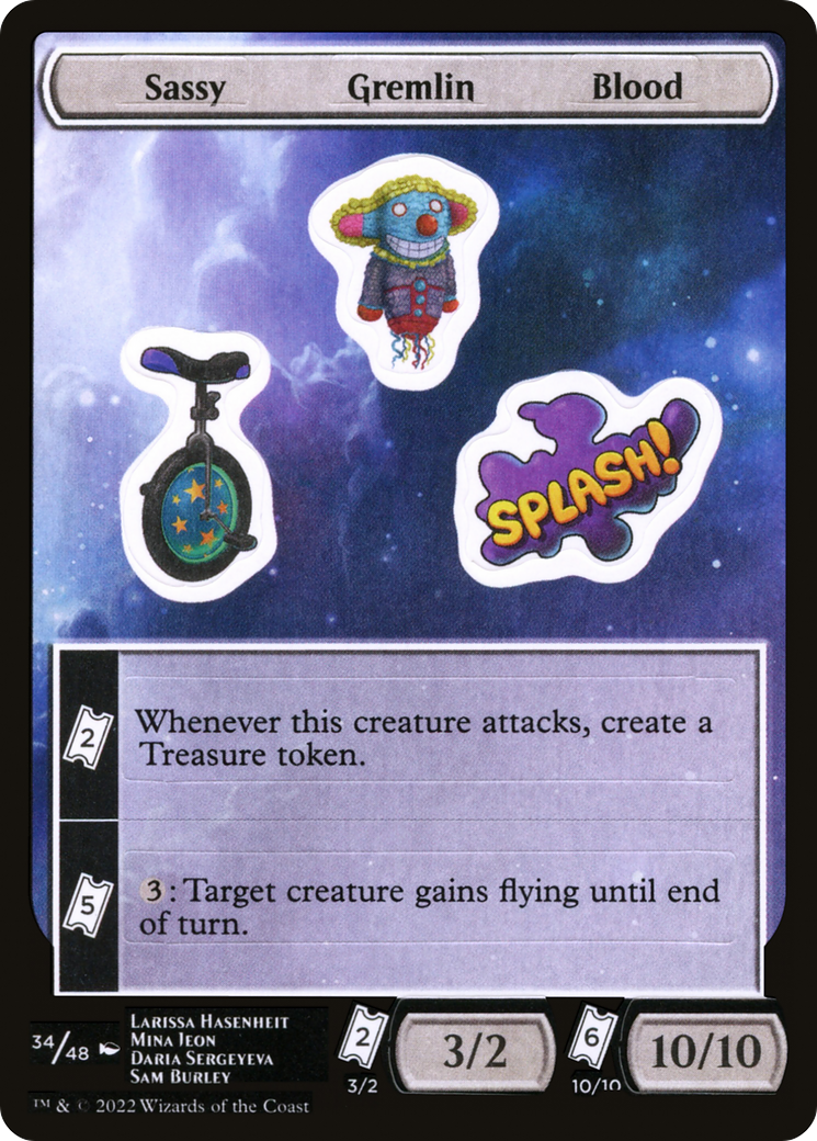 Sassy Gremlin Blood [Unfinity Stickers] | Grognard Games