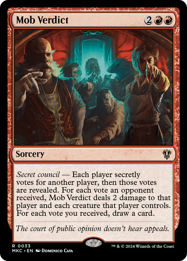 Mob Verdict [Murders at Karlov Manor Commander] | Grognard Games