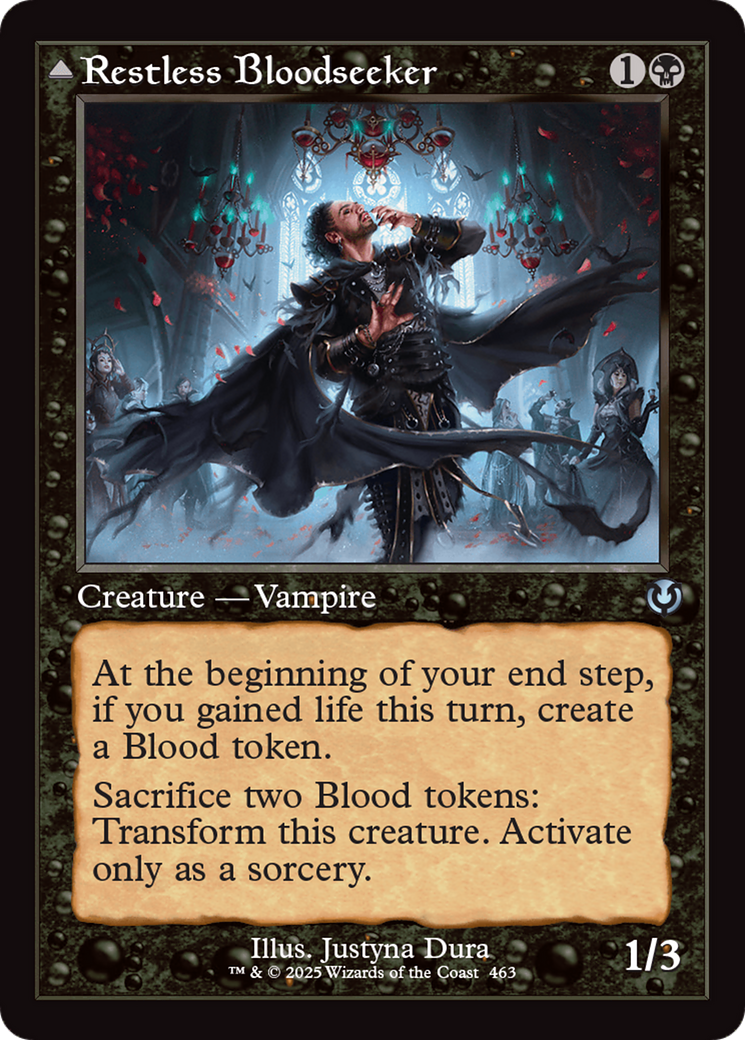 Restless Bloodseeker // Bloodsoaked Reveler (Retro Frame) [Innistrad Remastered] | Grognard Games