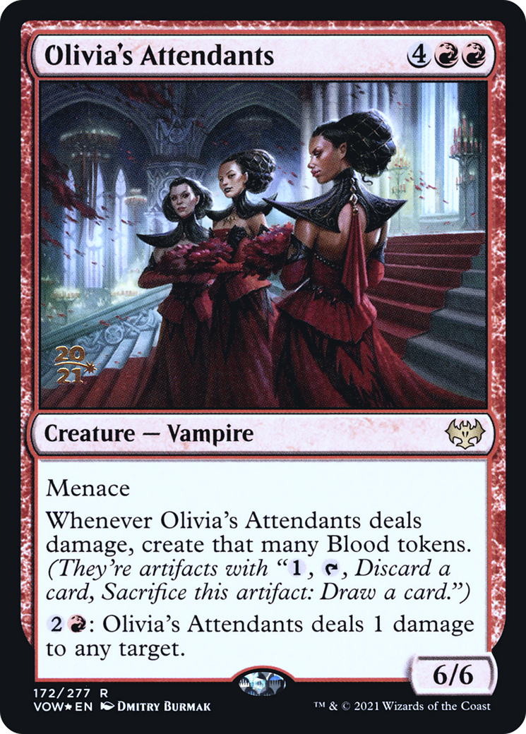 Olivia's Attendants [Innistrad: Crimson Vow Prerelease Promos] | Grognard Games
