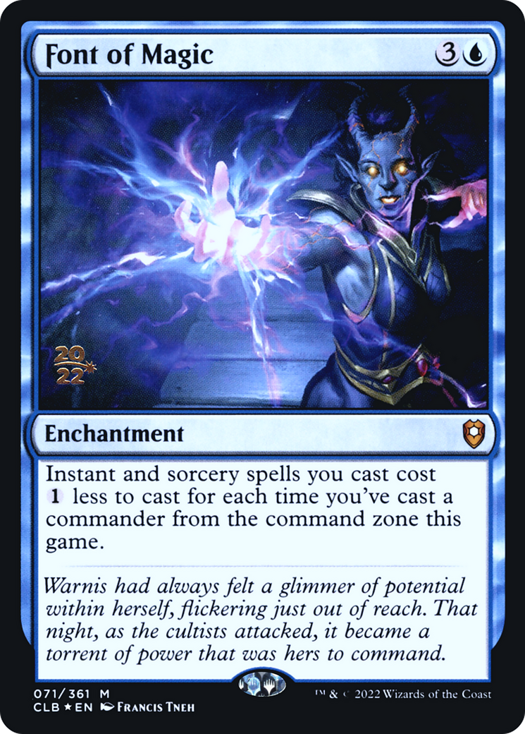 Font of Magic [Commander Legends: Battle for Baldur's Gate Prerelease Promos] | Grognard Games