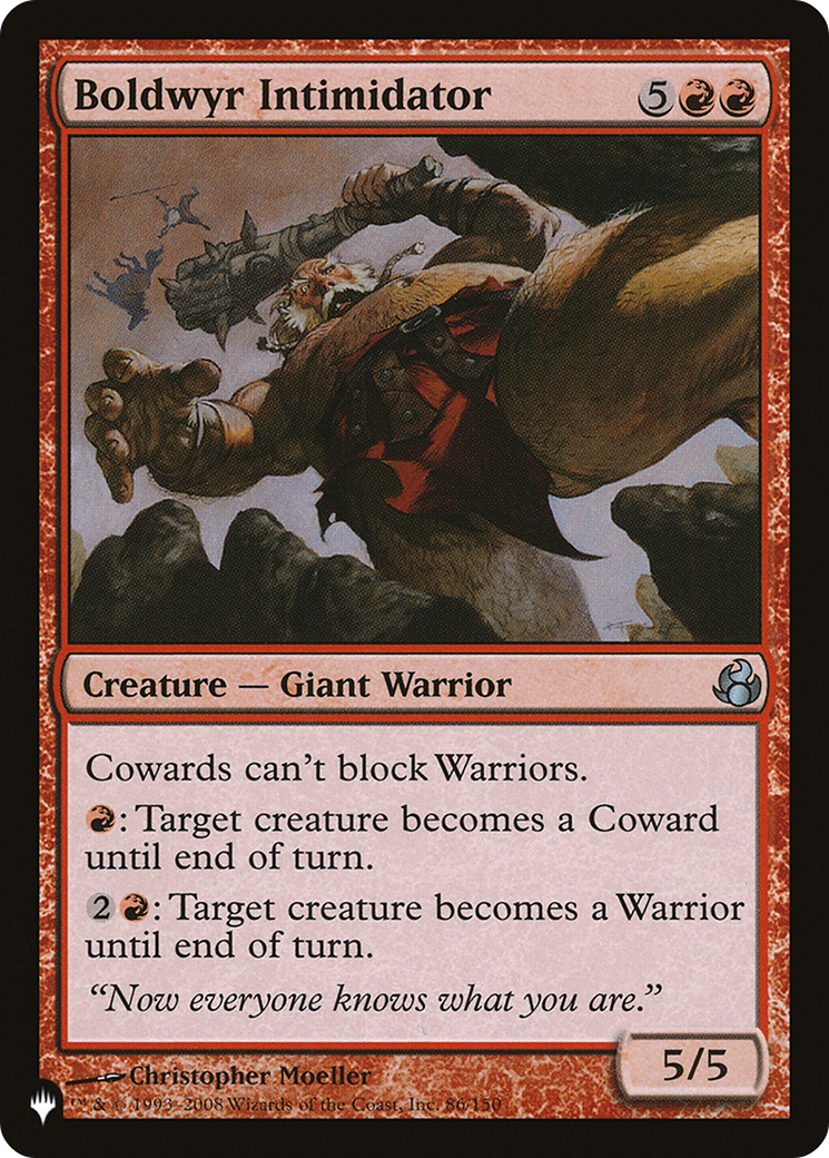Boldwyr Intimidator [The List] | Grognard Games