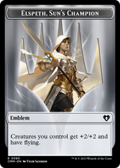 Elspeth, Sun's Champion Emblem // Copy (55) Double-Sided Token [Commander Masters Tokens] | Grognard Games