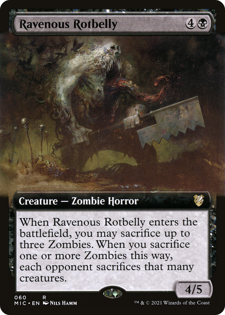 Ravenous Rotbelly (Extended) [Innistrad: Midnight Hunt Commander] | Grognard Games