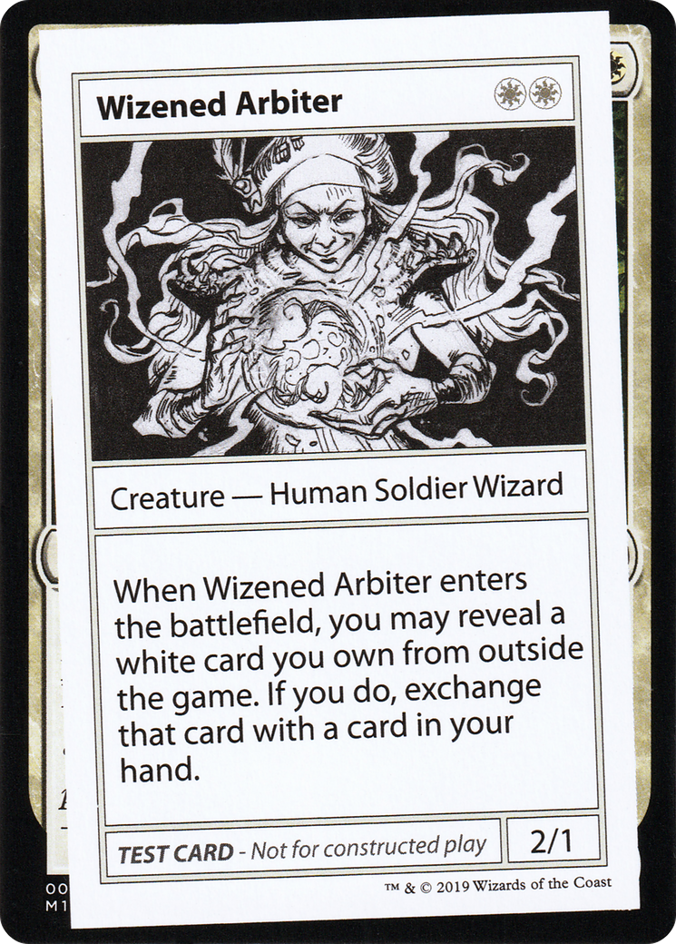 Wizened Arbiter (2021 Edition) [Mystery Booster Playtest Cards] | Grognard Games