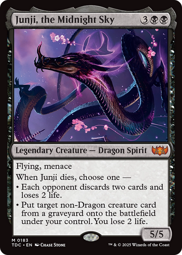Junji, the Midnight Sky [Tarkir: Dragonstorm Commander] | Grognard Games