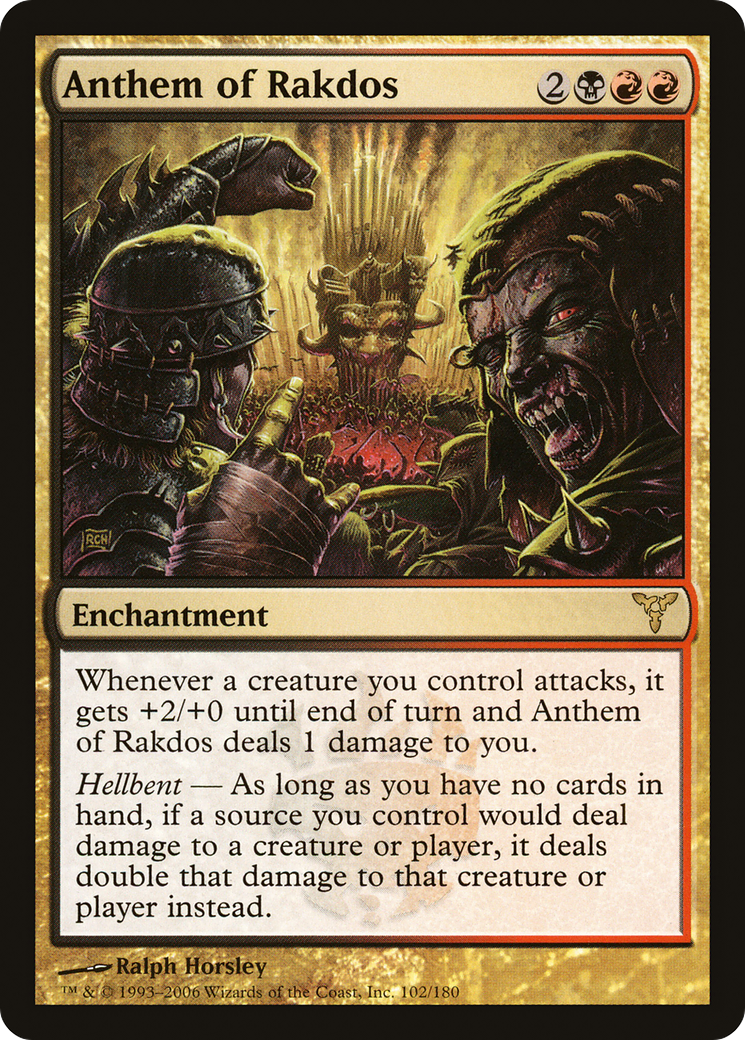 Anthem of Rakdos (DIS-102) - Dissension Foil | Grognard Games