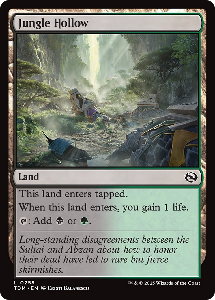 Jungle Hollow [Tarkir: Dragonstorm] | Grognard Games