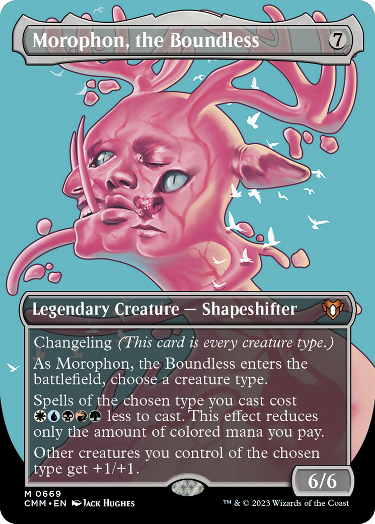 Morophon, the Boundless (Borderless Profile) [Commander Masters] | Grognard Games