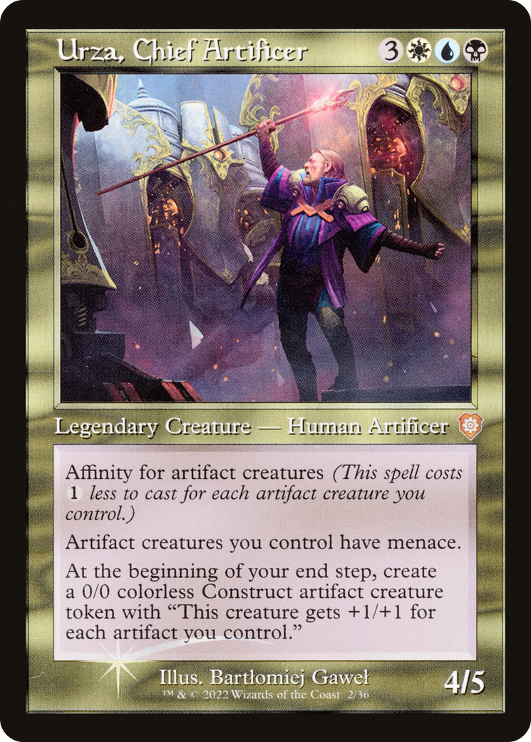 Urza, Chief Artificer (002) (Retro) [The Brothers' War Commander] | Grognard Games